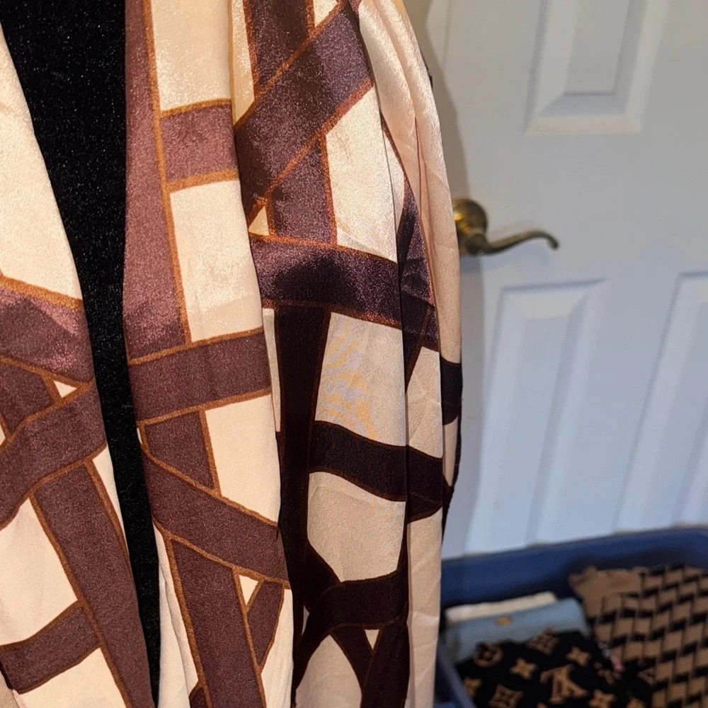 Brown and Cream Scarf - Picture 7 of 11